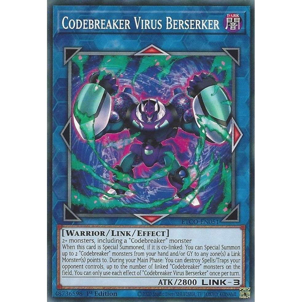 Image for Codebreaker Virus Berserker (ETCO-EN051) (ETCO) - YuGiOh