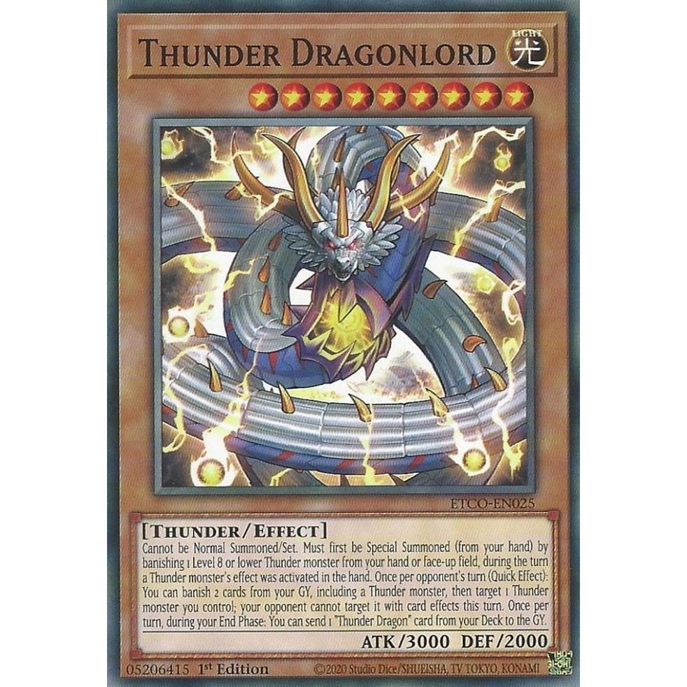 Image for Thunder Dragonlord (ETCO-EN025) (ETCO) - YuGiOh