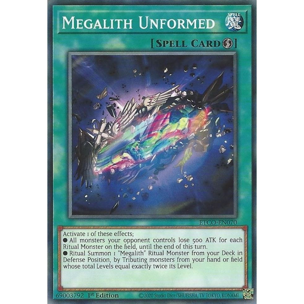 Image for Megalith Unformed (ETCO-EN070) (ETCO) - YuGiOh