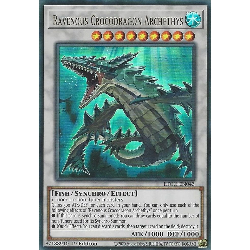 Image for Ravenous Crocodragon Archethys (ETCO-EN043) (ETCO) - YuGiOh