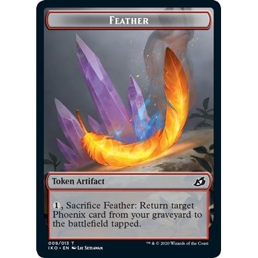 Image for Feather Token (9) (IKO) - Magic: The Gathering