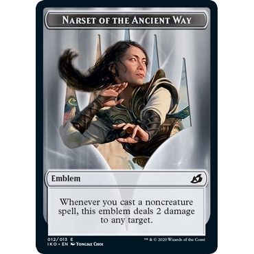 Image for Emblem - Narset of the Ancient Way (12) (IKO) - Magic: The Gathering