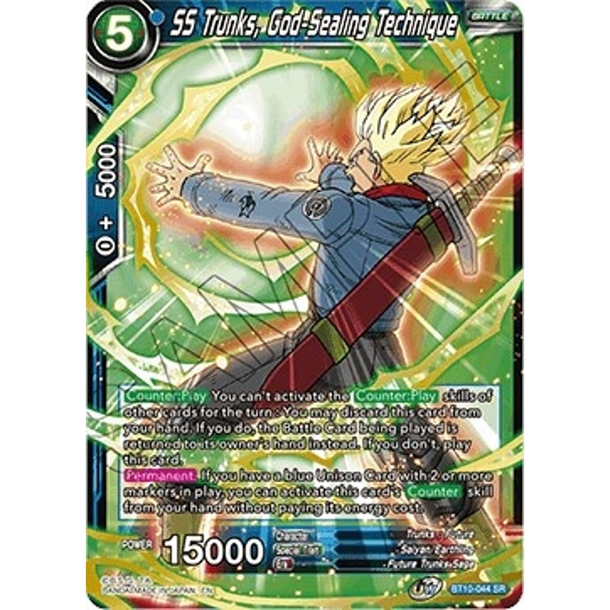 Image for SS Trunks, God-Sealing Technique (BT10-044) (DBS-B10) - Dragon Ball Super: Masters