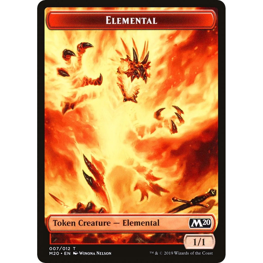 Image for Elemental // Satyr Double-Sided Token (Challenger 2020) (7 // 9) (UMP) - Magic: The Gathering