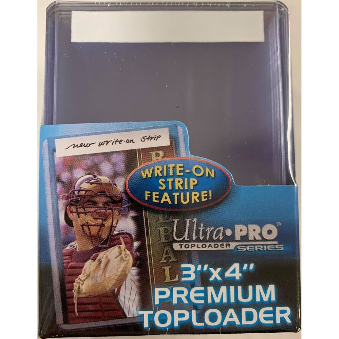 Image for 3" x 4" Super Clear Premium Toploader w/Write-On Strip (25-Count) - Collectible Storage