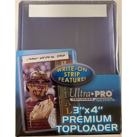 Image for 3" x 4" Super Clear Premium Toploader w/Write-On Strip (25-Count) - Collectible Storage