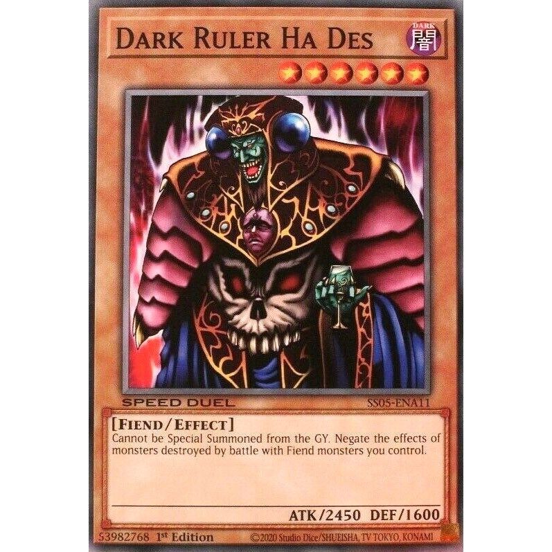 Image for Dark Ruler Ha Des (SS05-ENA11) (SS05) - YuGiOh