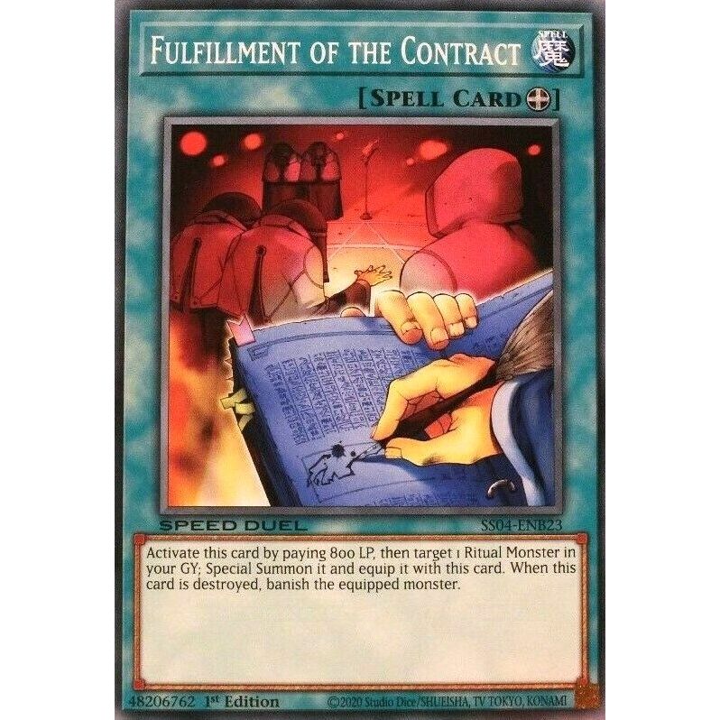 Image for Fulfillment of the Contract (SS04-ENB23) (SS04) - YuGiOh