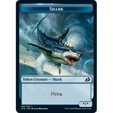 Image for Shark // Human Soldier (003) Double-Sided Token (7 // 3) (IKO) - Magic: The Gathering