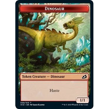 Image for Dinosaur // Human Soldier (005) Double-Sided Token (8 // 5) (IKO) - Magic: The Gathering