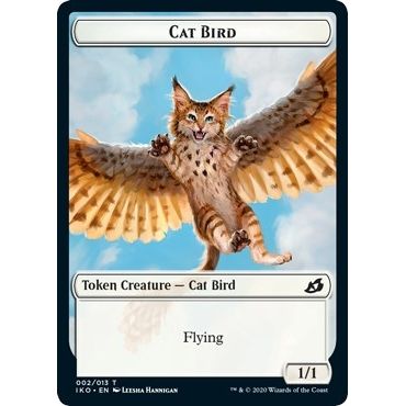 Image for Cat Bird // Human Soldier (003) Double-Sided Token (2 // 3) (IKO) - Magic: The Gathering