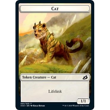 Image for Cat // Human Soldier (003) Double-Sided Token (1 // 3) (IKO) - Magic: The Gathering