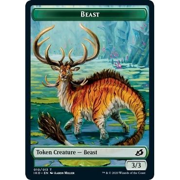 Image for Beast // Human Soldier (003) Double-Sided Token (10 // 3) (IKO) - Magic: The Gathering