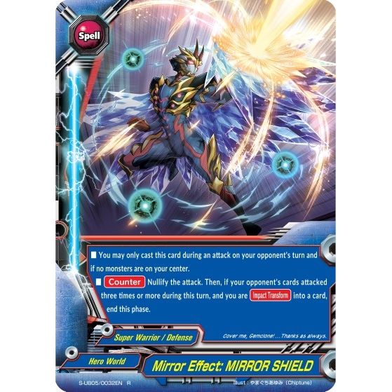 Image for Mirror Effect: MIRROR SHIELD (S-UB05/0032EN) (S-UB05) - Future Card BuddyFight