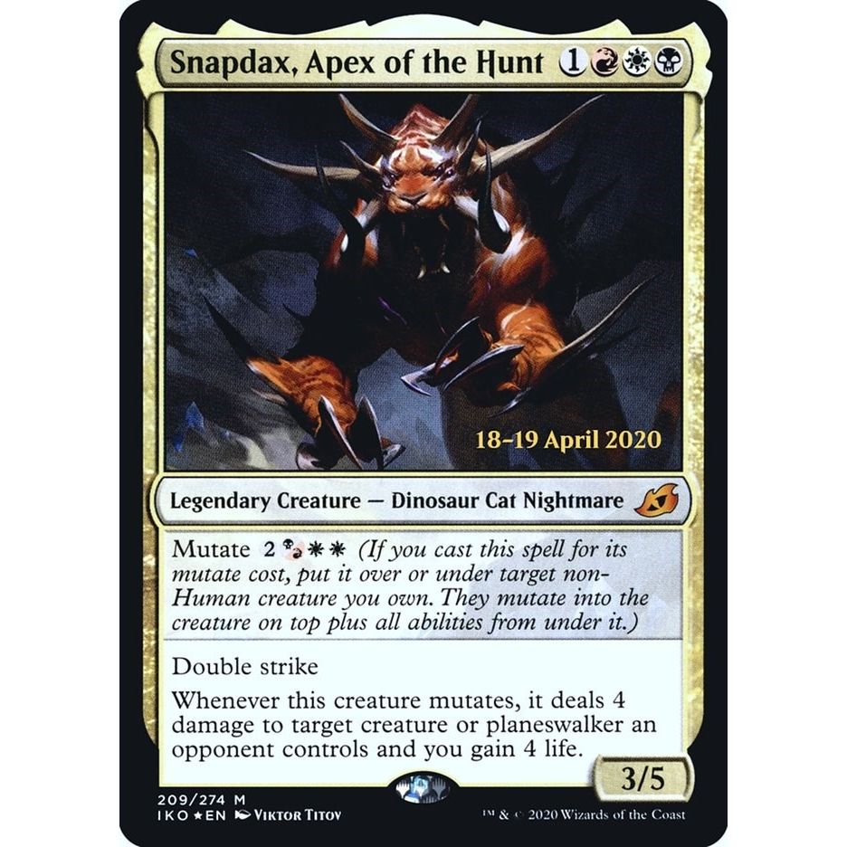 Image for Snapdax, Apex of the Hunt (209) (PRE) - Magic: The Gathering