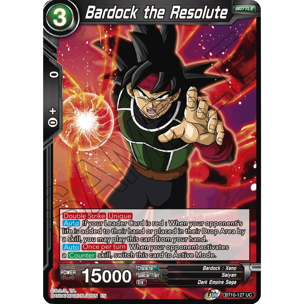 Image for Bardock the Resolute (BT10-127) (DBS-B10) - Dragon Ball Super: Masters