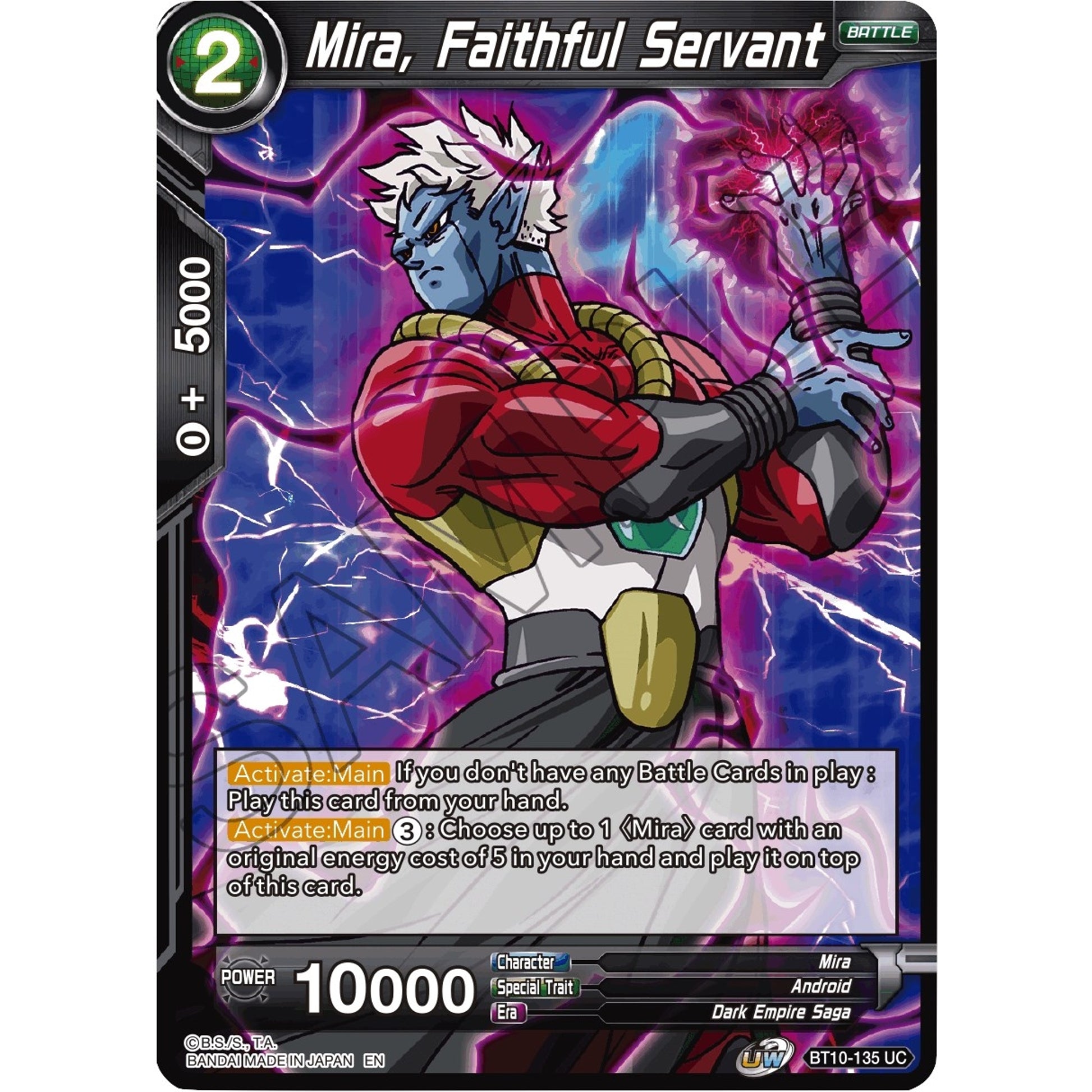 Image for Mira, Faithful Servant (BT10-135) (DBS-B10) - Dragon Ball Super: Masters