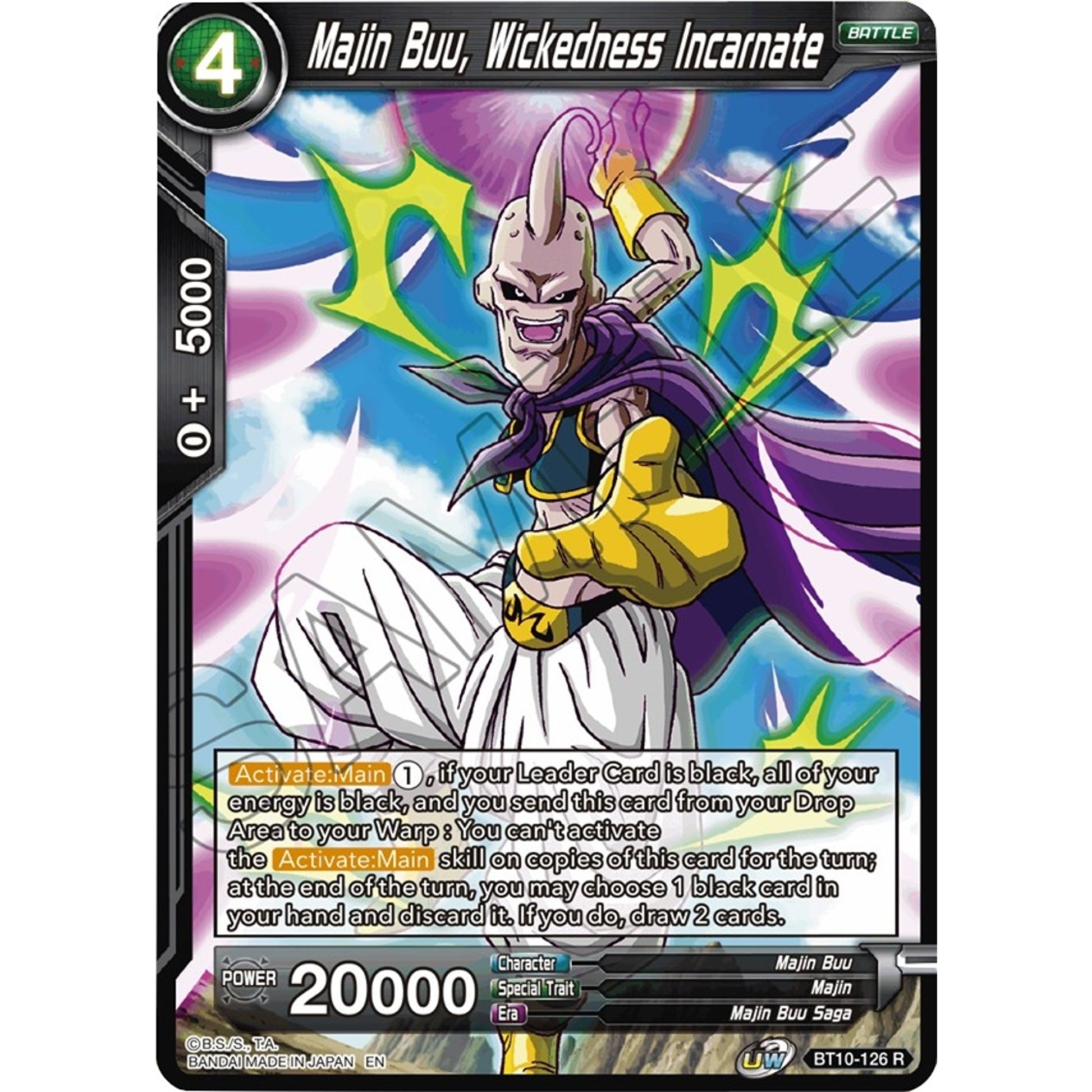 Image for Majin Buu, Wickedness Incarnate (BT10-126) (DBS-B10) - Dragon Ball Super: Masters