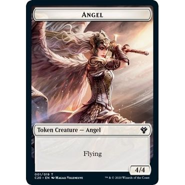 Image for Angel // Elemental (010) Double-Sided Token (1 // 10) (C20) - Magic: The Gathering