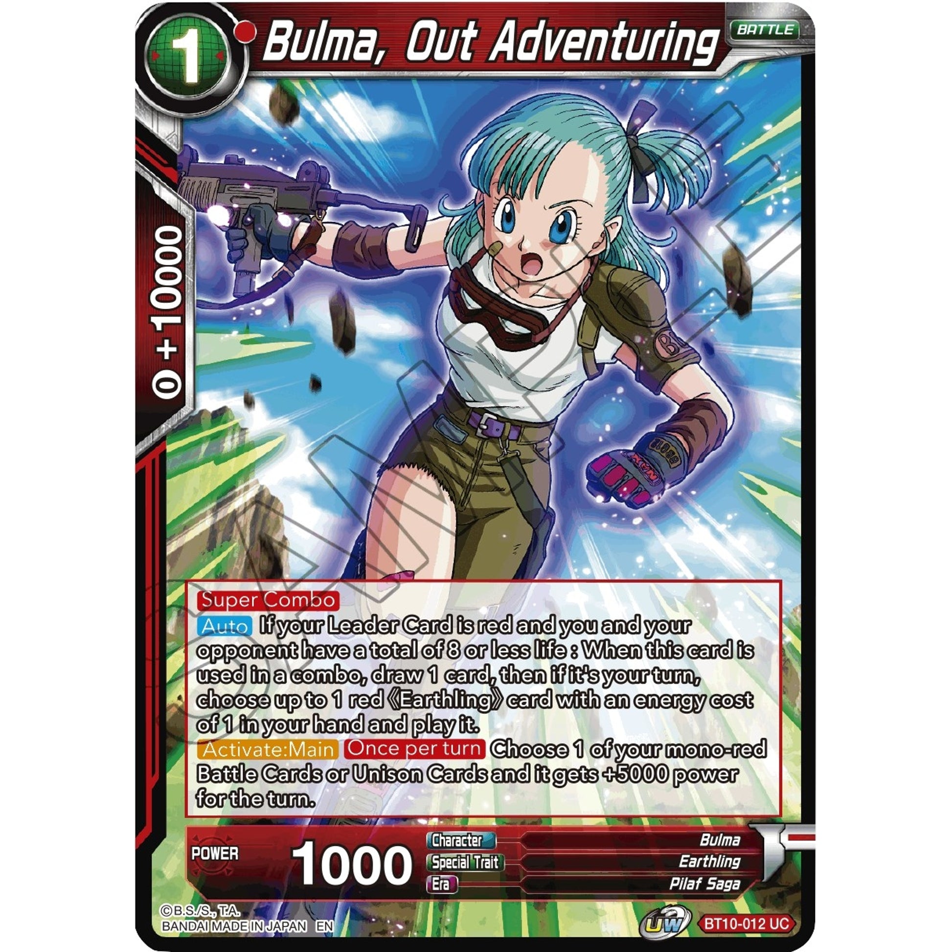 Image for Bulma, Out Adventuring (BT10-012) (DBS-B10) - Dragon Ball Super: Masters