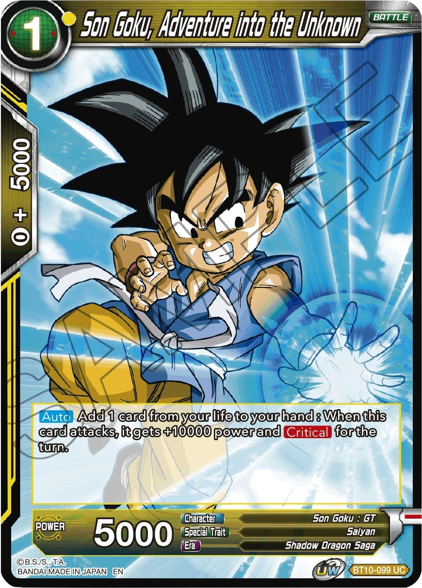 Image for Son Goku, Adventure into the Unknown (BT10-099) (DBS-B10) - Dragon Ball Super: Masters