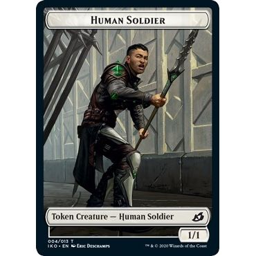 Image for Human Soldier (004) // Zombie Double-Sided Token (4 // 9) (C20) - Magic: The Gathering