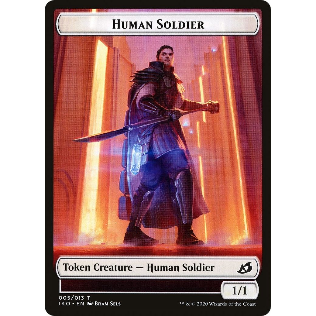 Image for Human Soldier (005) // Drake Double-Sided Token (5 // 8) (C20) - Magic: The Gathering