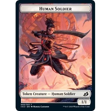 Image for Human Soldier (003) // Zombie Double-Sided Token (3 // 9) (C20) - Magic: The Gathering