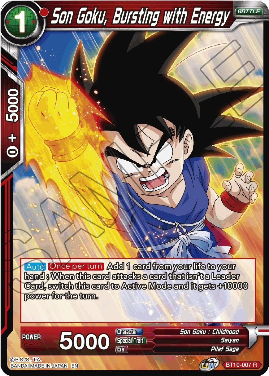 Image for Son Goku, Bursting with Energy (BT10-007) (DBS-B10) - Dragon Ball Super: Masters
