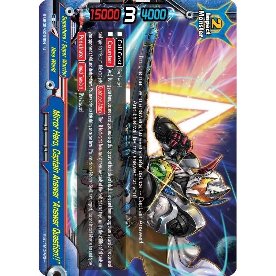 Image for Mirror Hero, Captain Answer "Answer Question!!" (S-UB05/0061EN) (S-UB05) - Future Card BuddyFight