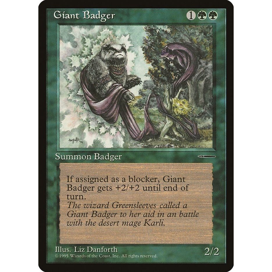 Image for Giant Badger (MEDIA) - Magic: The Gathering