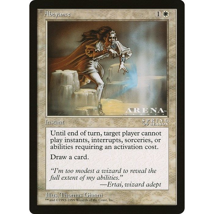 Image for Abeyance (Arena League) (OVER) - Magic: The Gathering