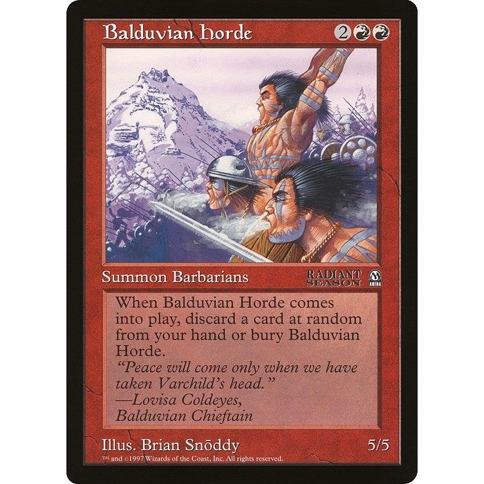 Image for Balduvian Horde (Arena League) (OVER) - Magic: The Gathering