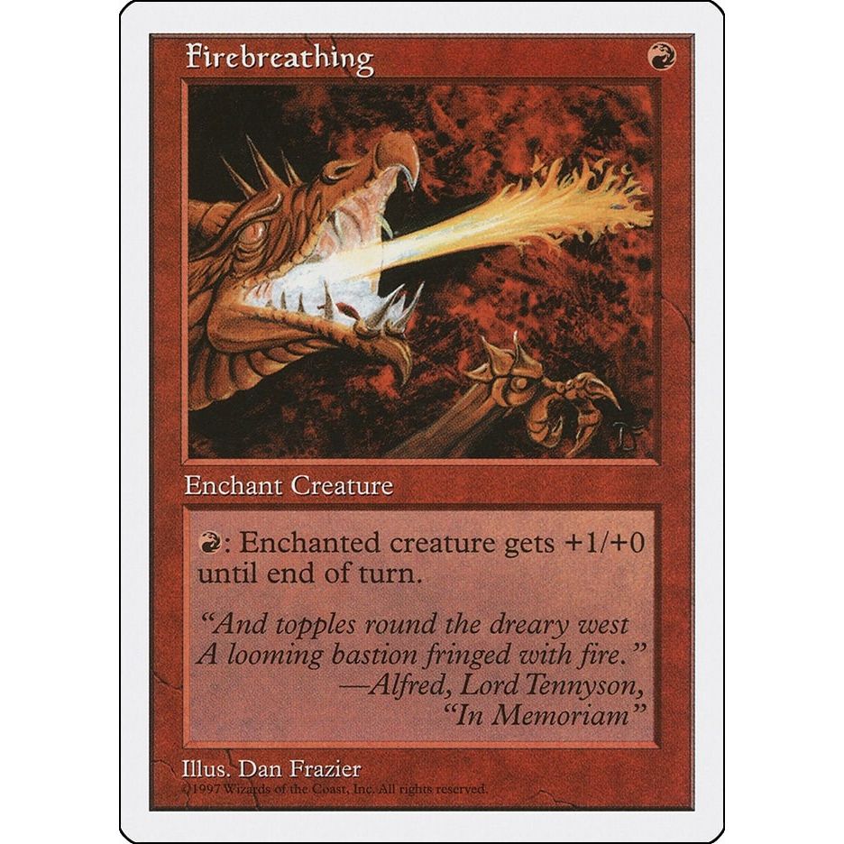 Image for Firebreathing (5ED) - Magic: The Gathering