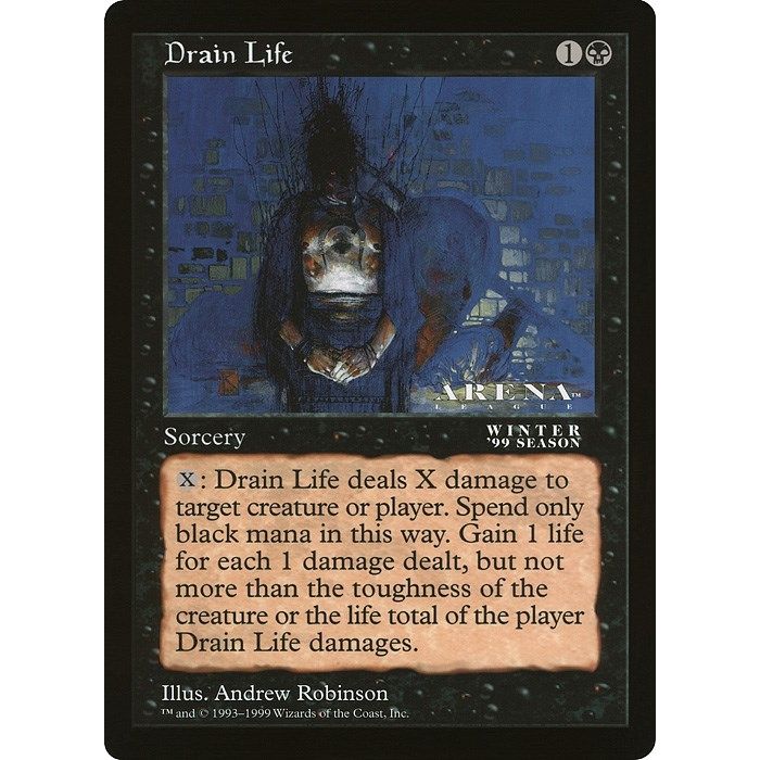 Image for Drain Life (Arena League) (OVER) - Magic: The Gathering