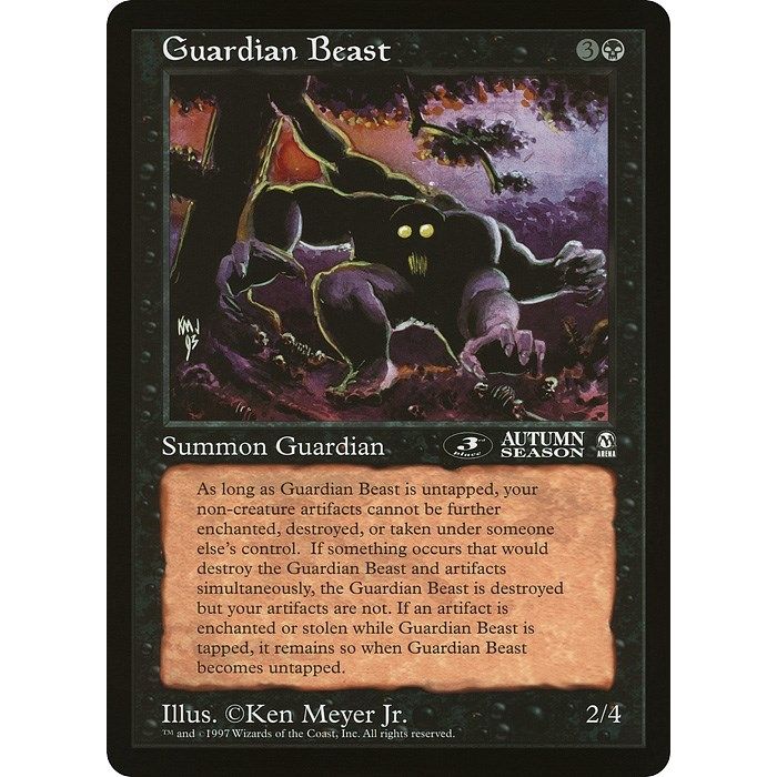 Image for Guardian Beast (3rd Place) (Arena League) (OVER) - Magic: The Gathering