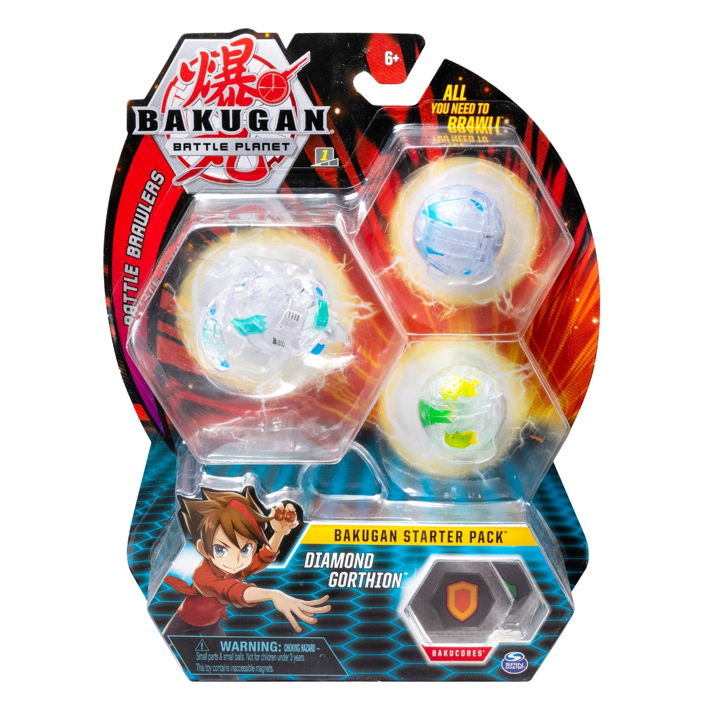 Image for Bakugan Starter 3-Pack - Diamond Gorthion - Bakugan TCG