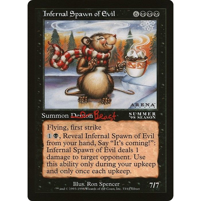 Image for Infernal Spawn of Evil (Arena League) (OVER) - Magic: The Gathering