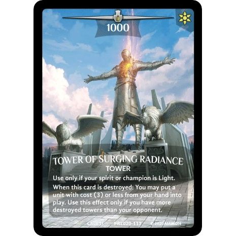 Image for Tower of Surging Radiance (Full Art) (PR2020-113) (PR) - Argent Saga TCG