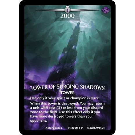 Image for Tower of Surging Shadows (Full Art) (PR2020-114) (PR) - Argent Saga TCG