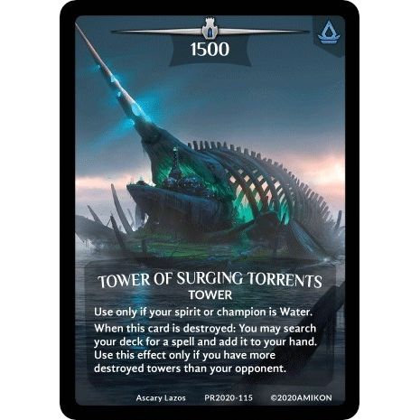 Image for Tower of Surging Torrents (Full Art) (PR2020-115) (PR) - Argent Saga TCG