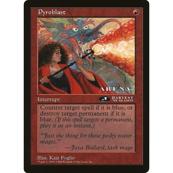 Image for Pyroblast (3rd Place) (Arena League) (OVER) - Magic: The Gathering