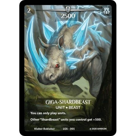 Image for Giga-Shardbeast (Full Art) (LGS-001) (PR) - Argent Saga TCG