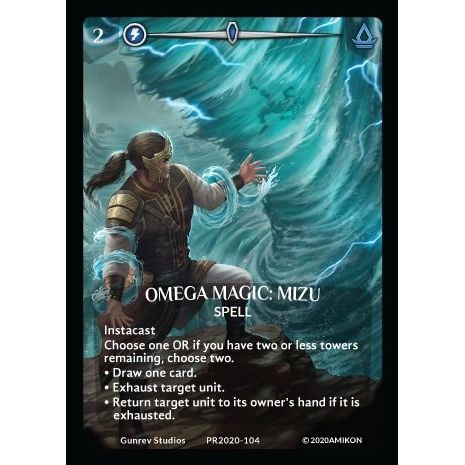 Image for Omega Magic: Mizu (Full Art) (PR2020-104) (PR) - Argent Saga TCG