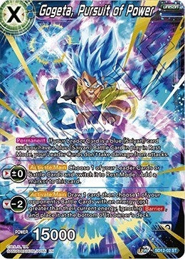 Image for Gogeta, Pursuit of Power (Gold Stamped) (SD12-02) (DBS-B10) - Dragon Ball Super: Masters