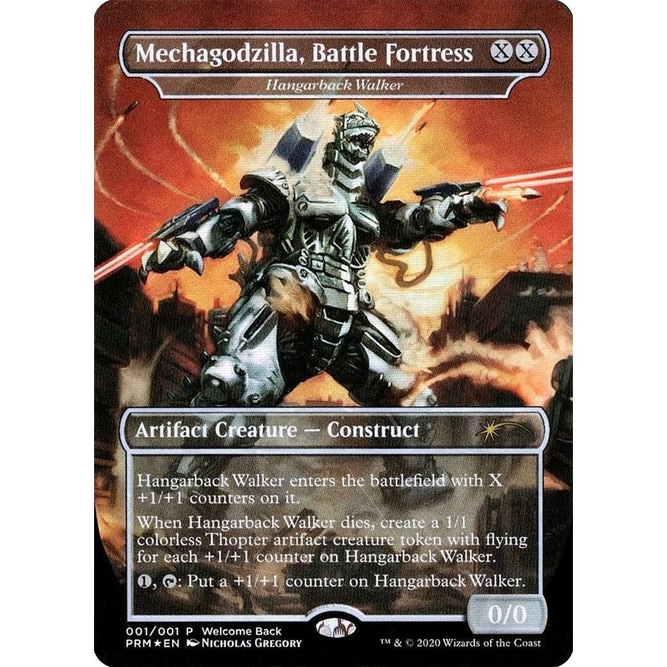 Image for Mechagodzilla, Battle Fortress - Hangarback Walker (Welcome Back Promo) (1) (UMP) - Magic: The Gathering