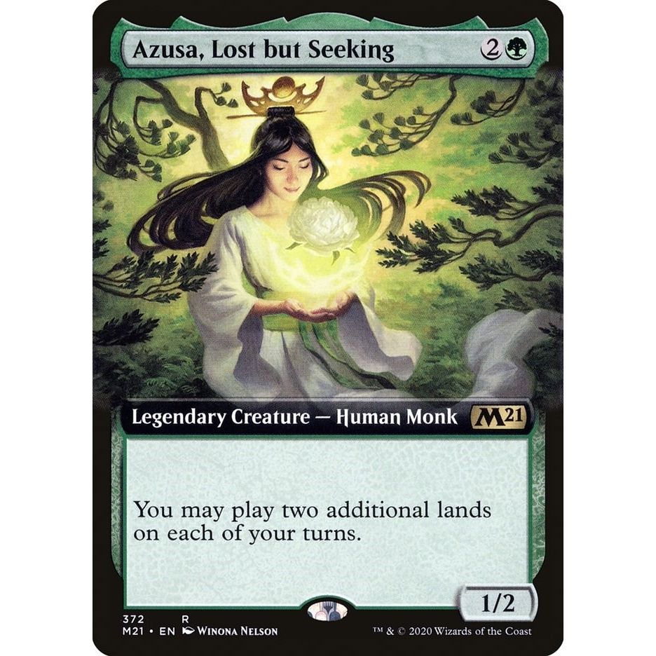 Image for Azusa, Lost but Seeking (Extended Art) (372) (M21) - Magic: The Gathering