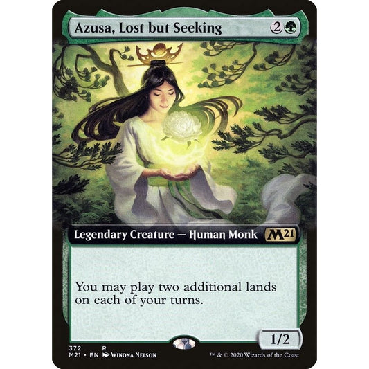 Image for Azusa, Lost but Seeking (Extended Art) (372) (M21) - Magic: The Gathering