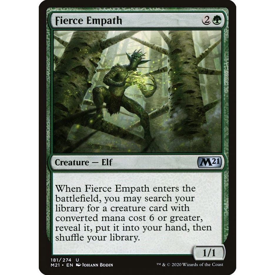 Image for Fierce Empath (181) (M21) - Magic: The Gathering