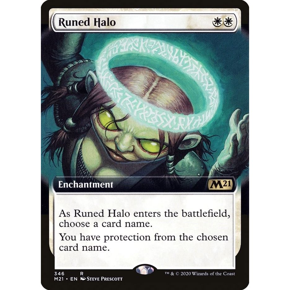 Image for Runed Halo (Extended Art) (346) (M21) - Magic: The Gathering